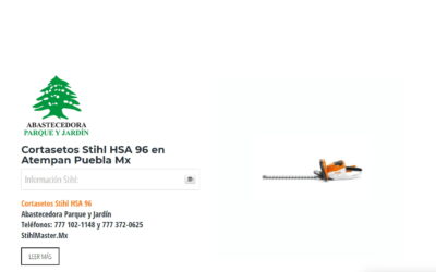 Cortasetos Stihl HSA 96 en Atempan Puebla Mx