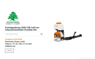 Fumigadoras Stihl SR 440 en Ixtacamaxtitlán Puebla Mx