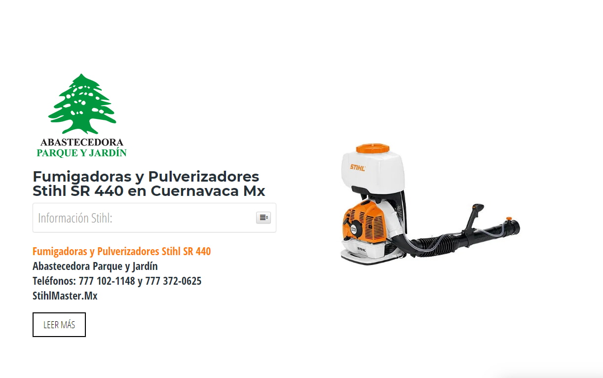 Fumigadoras y Pulverizadores Stihl