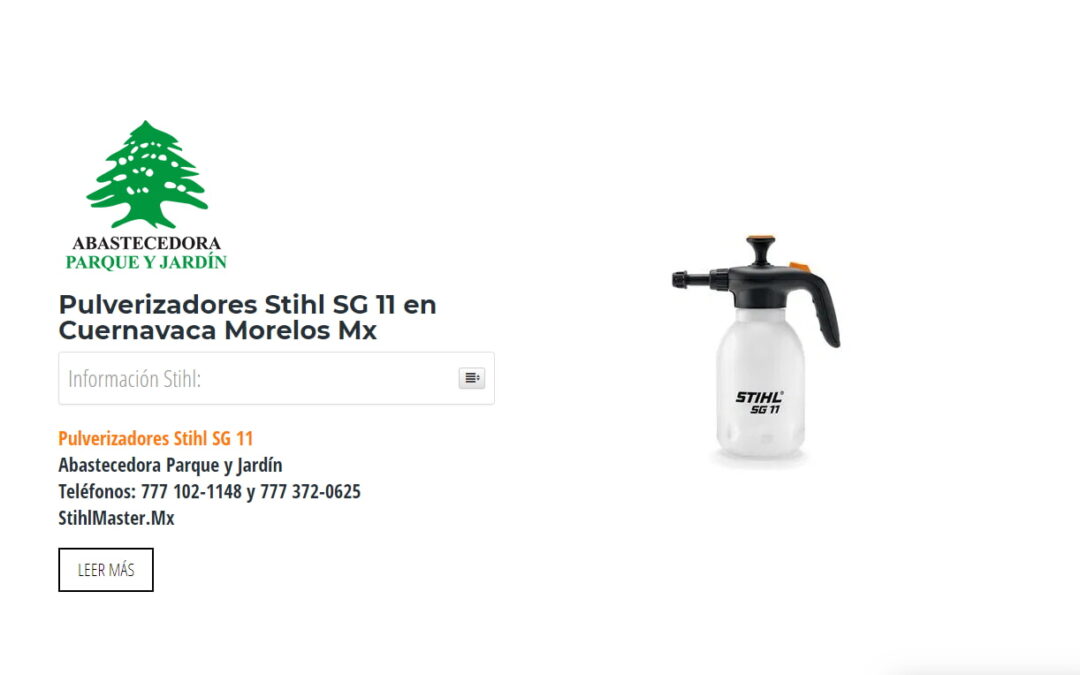 Pulverizadores Stihl SG 11 en Cuernavaca Morelos Mx