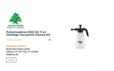 Pulverizadores Stihl SG 11 en Santiago Yucuyachi Oaxaca Mx