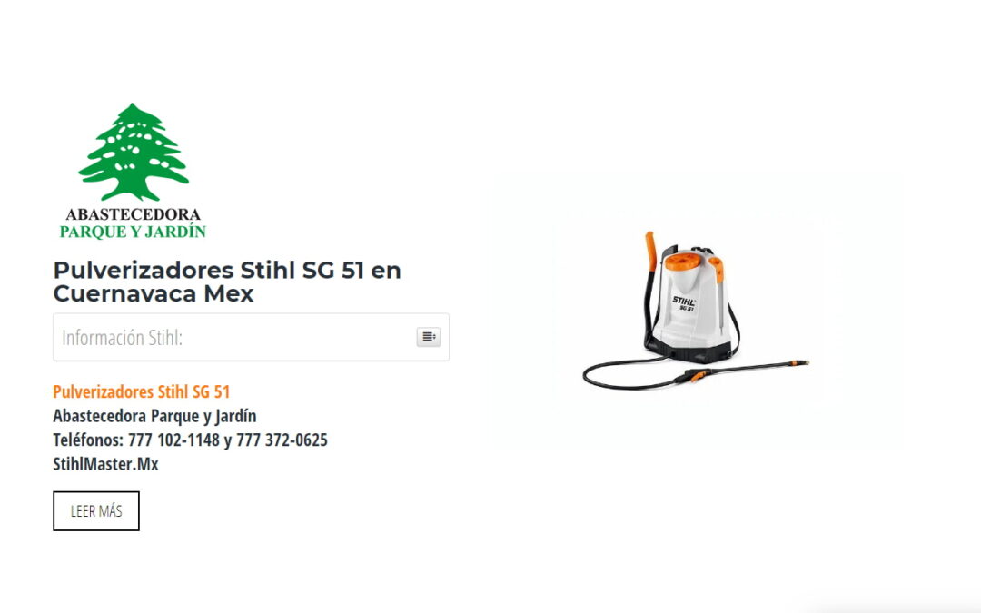 Pulverizadores Stihl SG 51 en Cuernavaca Mex