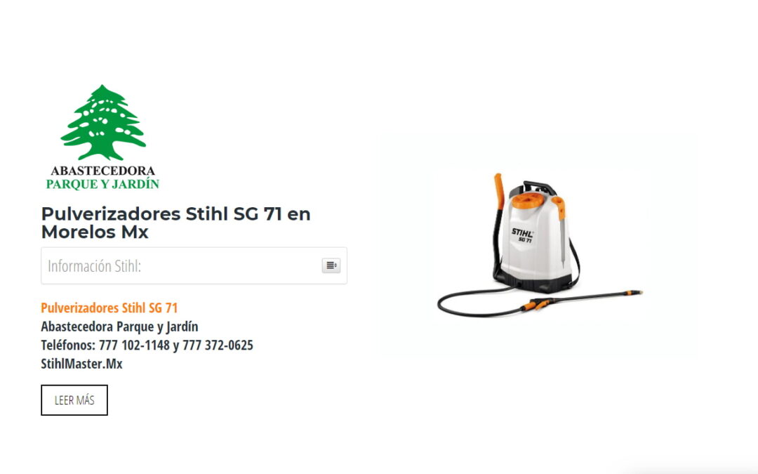 Pulverizadores Stihl SG 71 en Morelos Mx