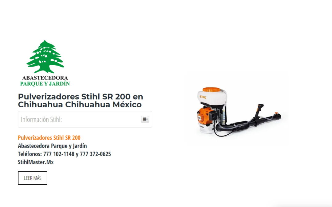 Pulverizadores Stihl SR 200 en Chihuahua Chihuahua México