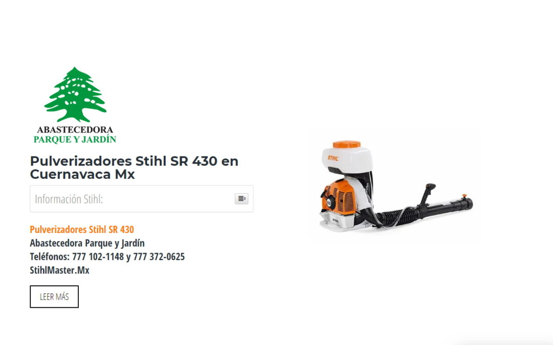 Pulverizadores Stihl SR 430 en Cuernavaca Mx