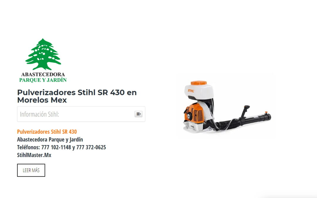 Pulverizadores Stihl SR 430 en Morelos Mex