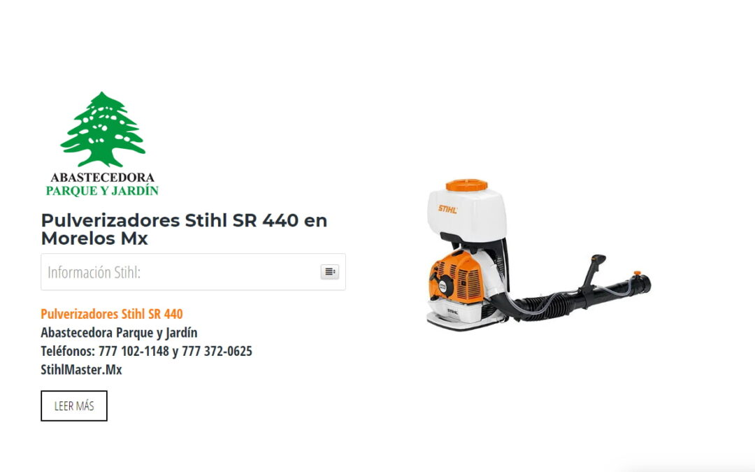 Pulverizadores Stihl SR 440 en Morelos Mx