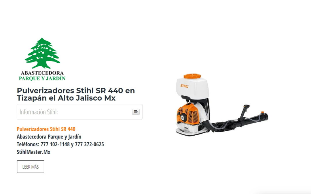 Pulverizadores Stihl SR 440 en Tizapán el Alto Jalisco Mx