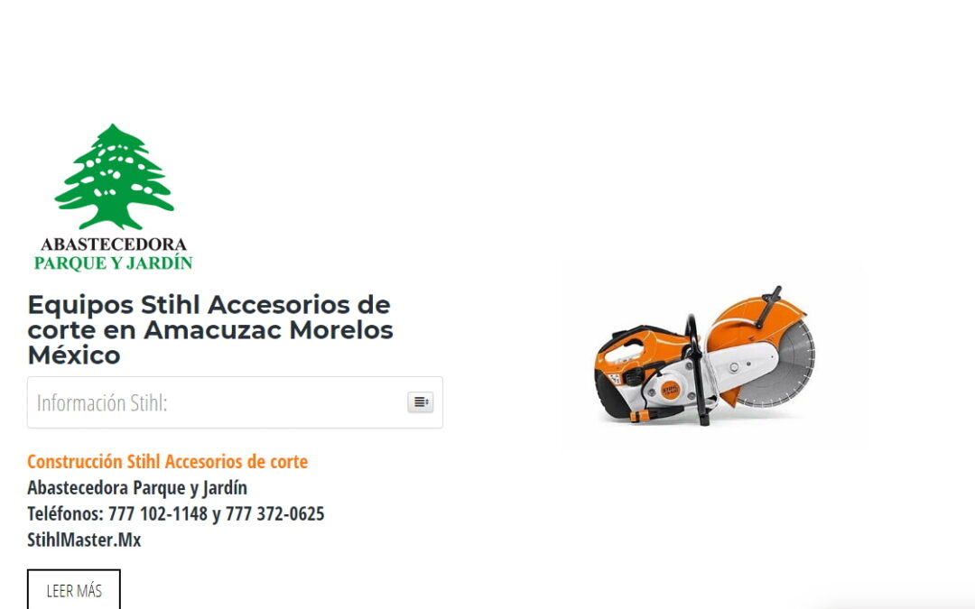 Equipos Stihl Accesorios de corte en Amacuzac Morelos México