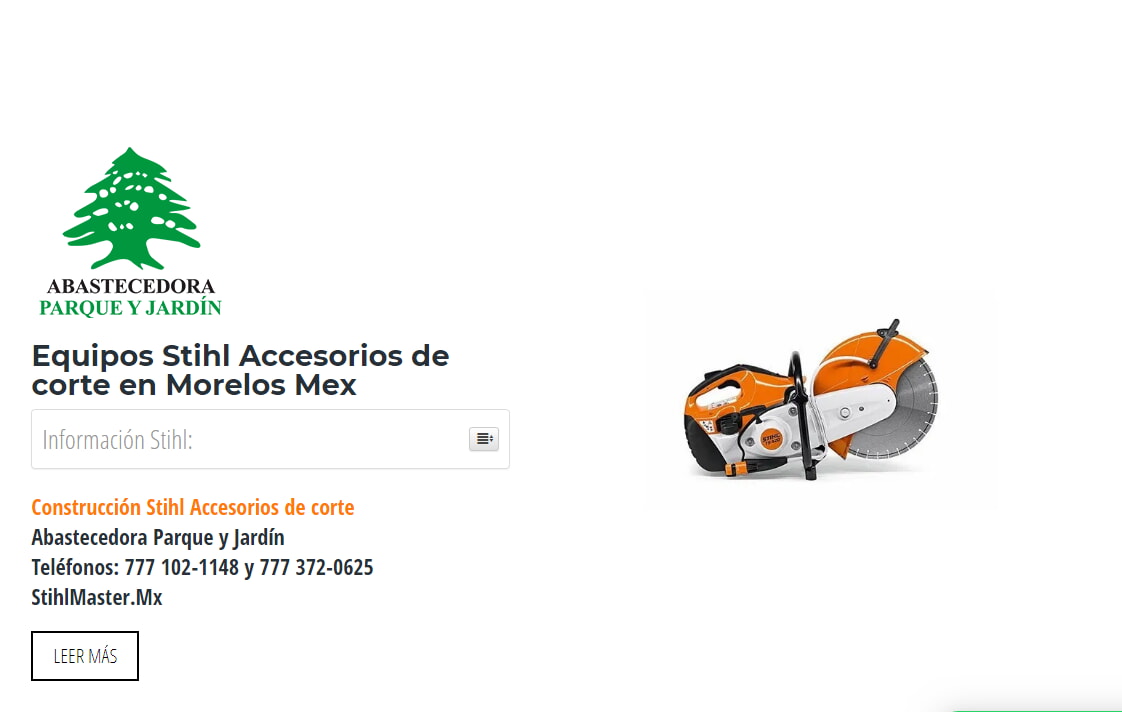 Equipos Stihl Accesorios de corte en Morelos Mex