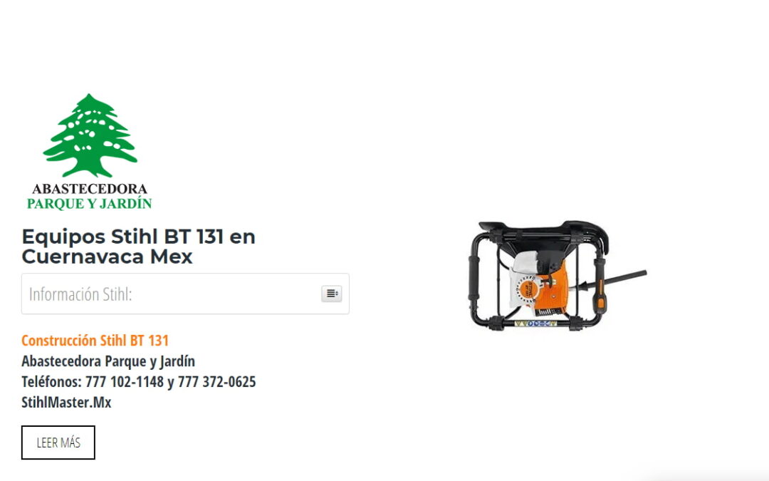 Equipos Stihl BT 131 en Cuernavaca Mex
