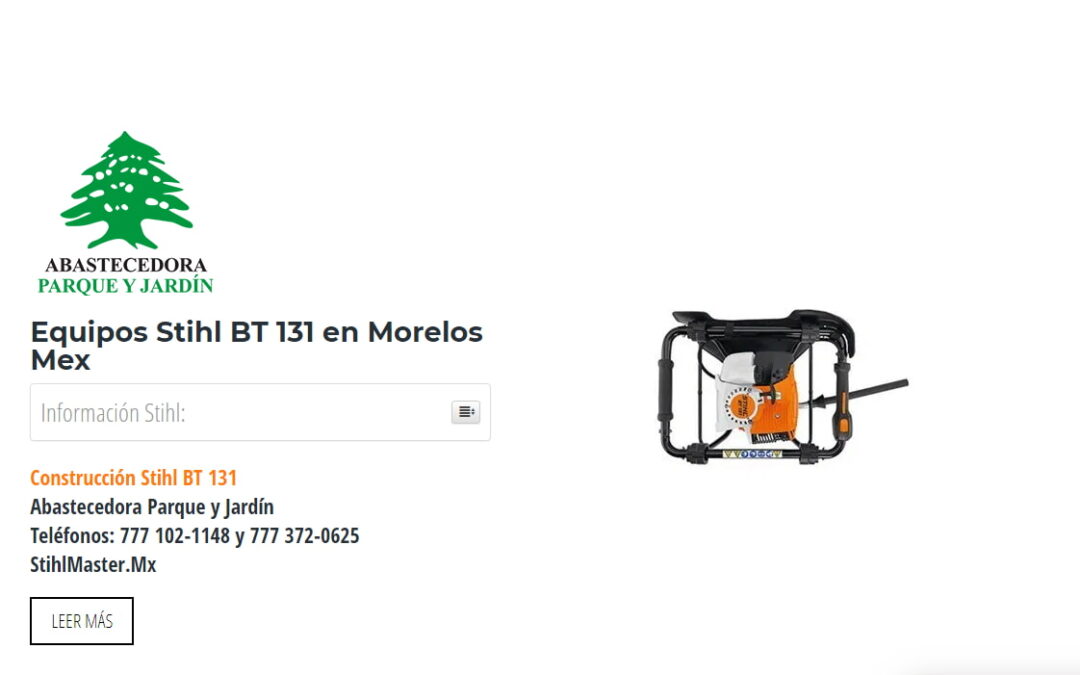 Equipos Stihl BT 131 en Morelos Mex