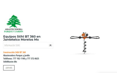 Equipos Stihl BT 360 en Jantetelco Morelos Mx