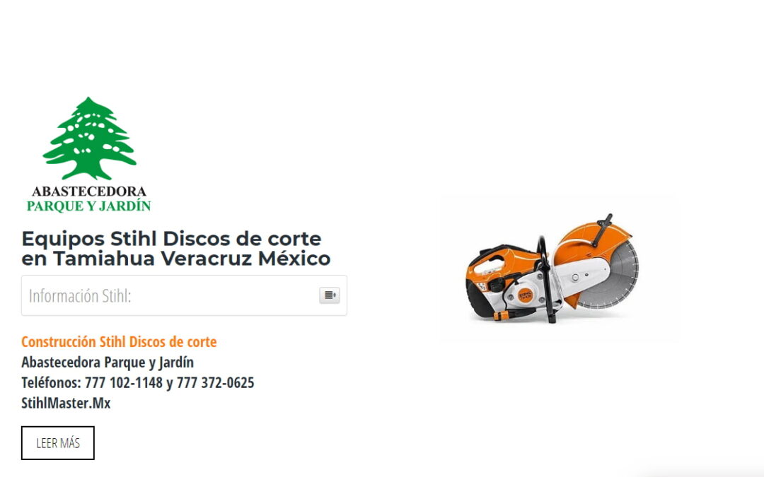 Equipos Stihl Discos de corte en Tamiahua Veracruz México