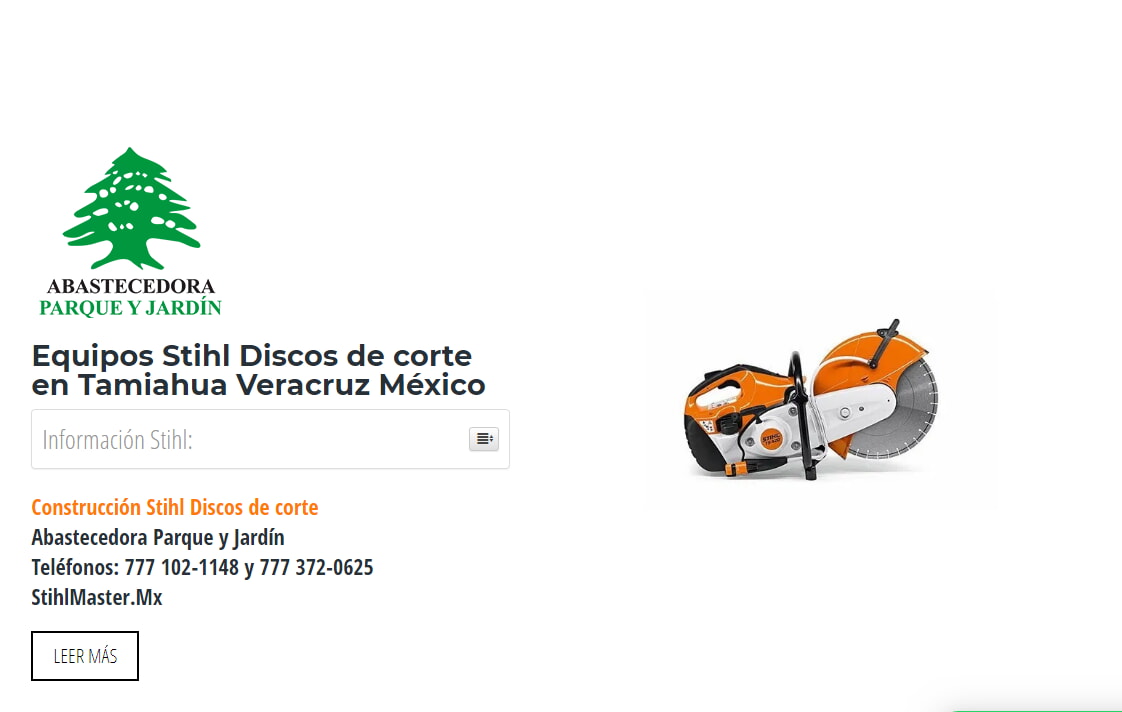 Equipos Stihl Discos de corte en Tamiahua Veracruz México