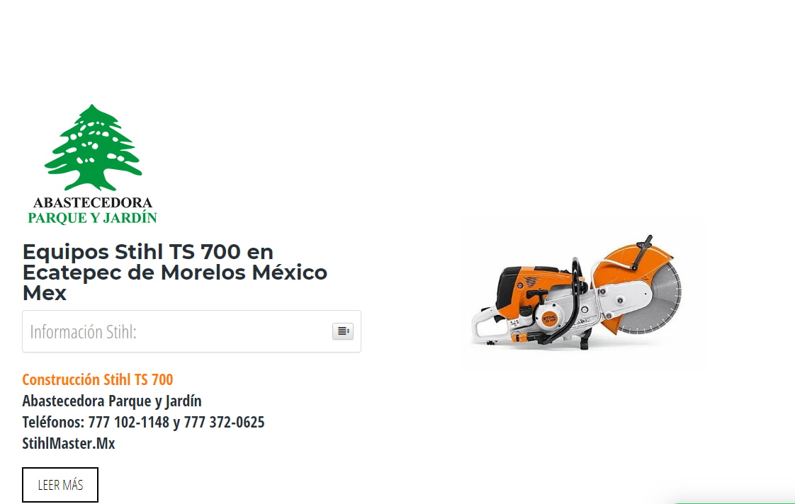 Equipos Stihl TS 700 en Ecatepec de Morelos México Mex