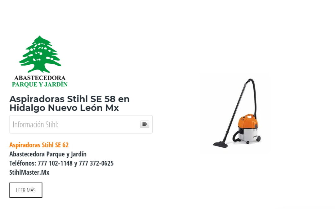 Aspiradoras Stihl SE 58 en Hidalgo Nuevo León Mx