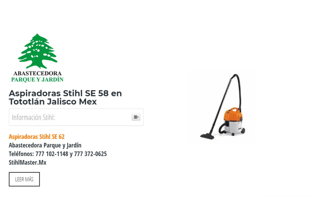 Aspiradoras Stihl SE 58 en Tototlán Jalisco Mex