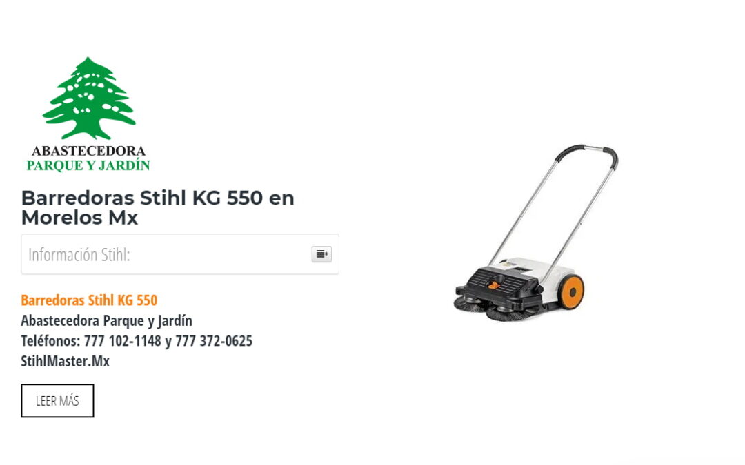 Barredoras Stihl KG 550 en Morelos Mx
