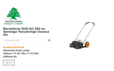Barredoras Stihl KG 550 en Santiago Texcalcingo Oaxaca Mx