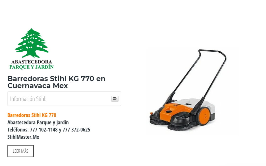Barredoras Stihl KG 770 en Cuernavaca Mex