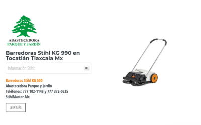 Barredoras Stihl KG 990 en Tocatlán Tlaxcala Mx