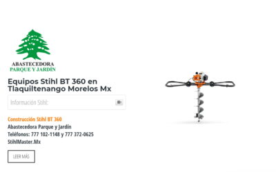 Equipos Stihl BT 360 en Tlaquiltenango Morelos Mx