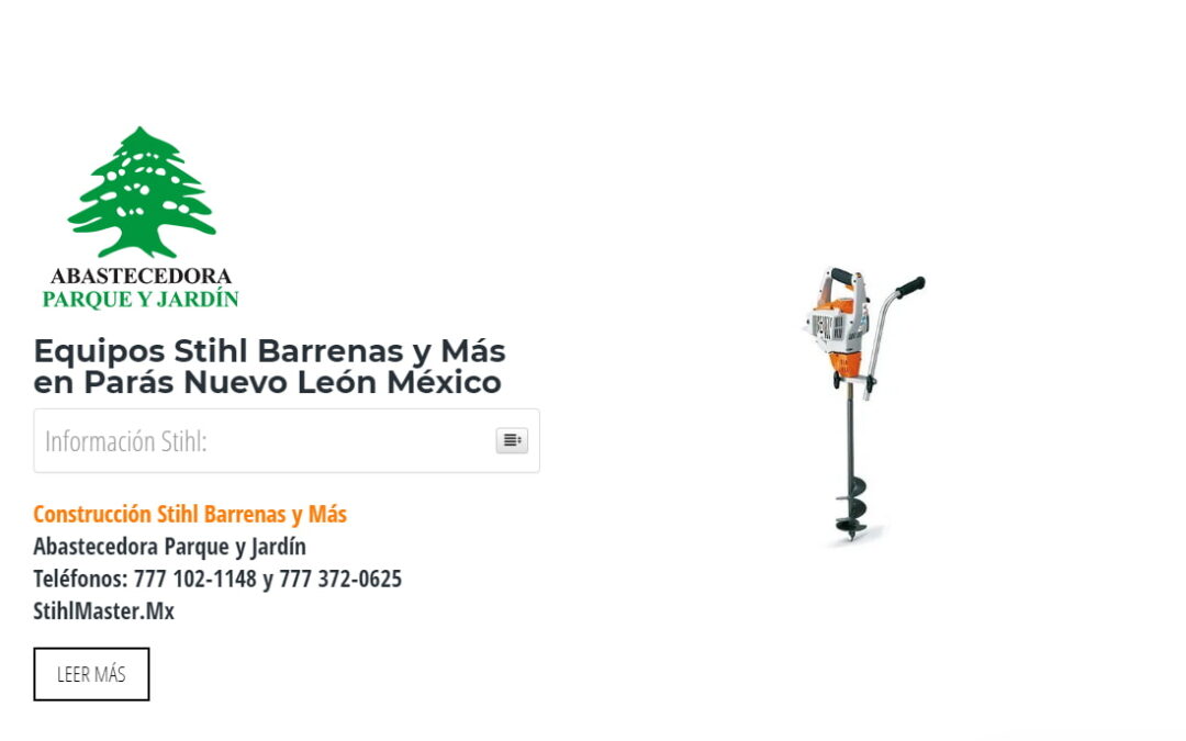 Equipos Stihl Barrenas y Más en Parás Nuevo León México