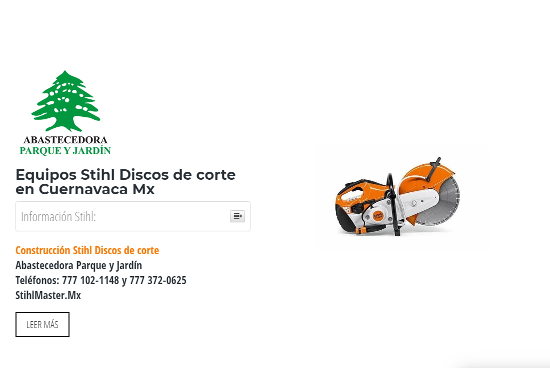 Equipos Stihl Discos de corte en Cuernavaca Mx