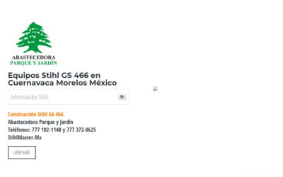 Equipos Stihl GS 466 en Cuernavaca Morelos México