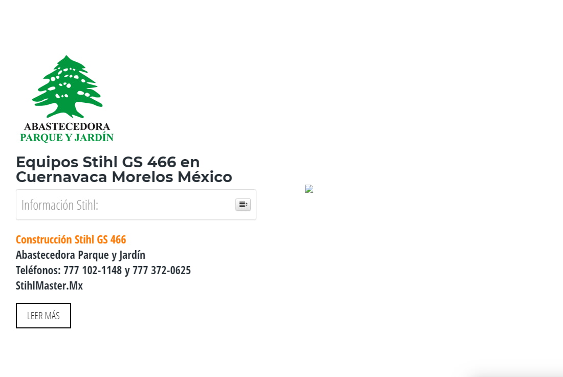 Equipos Stihl GS 466 en Cuernavaca Morelos México