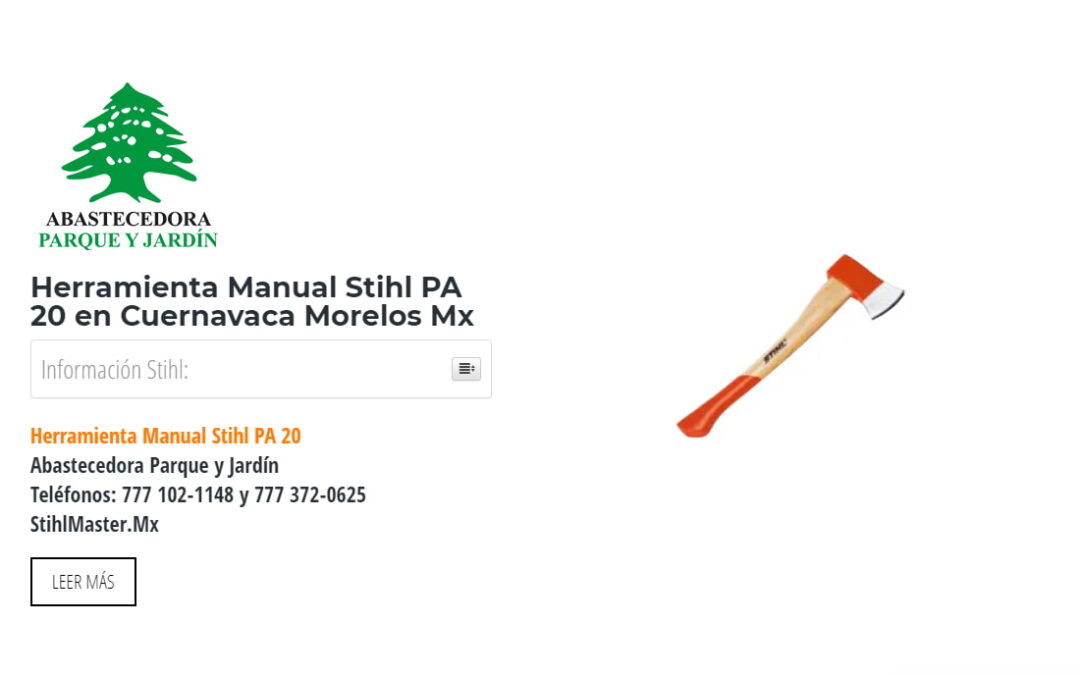 Herramienta Manual Stihl PA 20 en Cuernavaca Morelos Mx