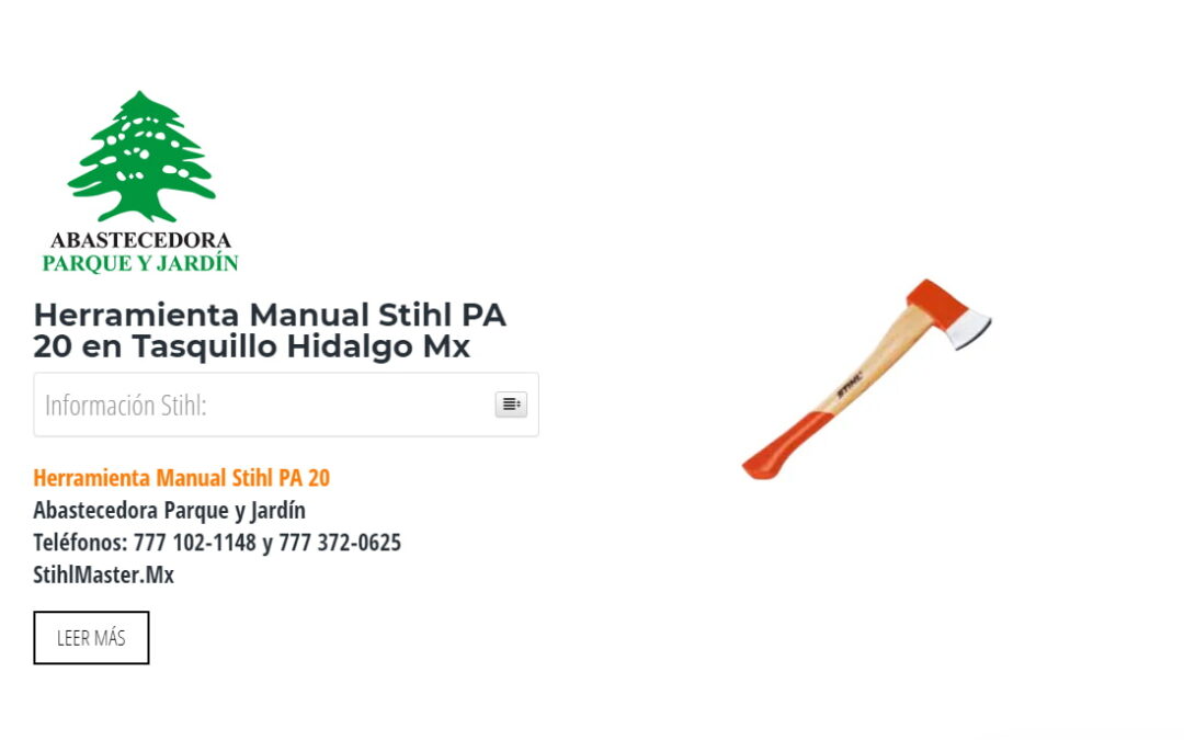 Herramienta Manual Stihl PA 20 en Tasquillo Hidalgo Mx