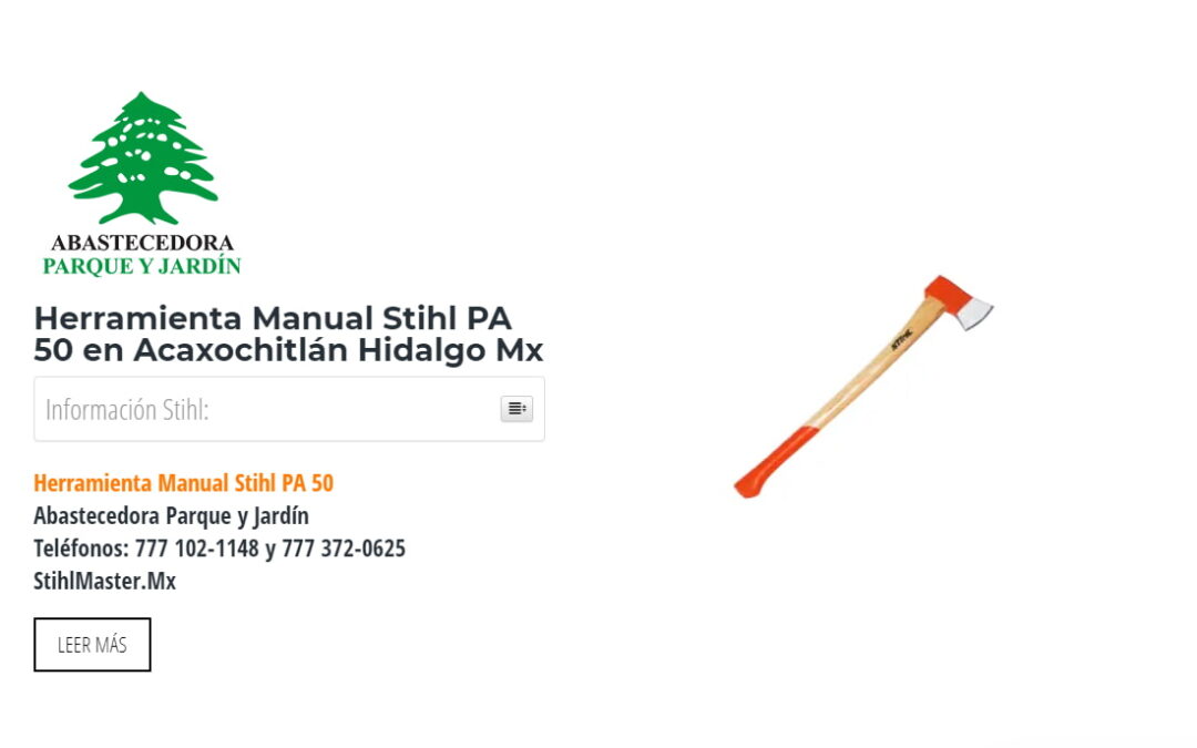 Herramienta Manual Stihl PA 50 en Acaxochitlán Hidalgo Mx