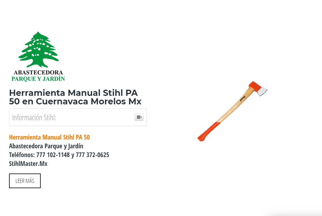 Herramienta Manual Stihl PA 50 en Cuernavaca Morelos Mx