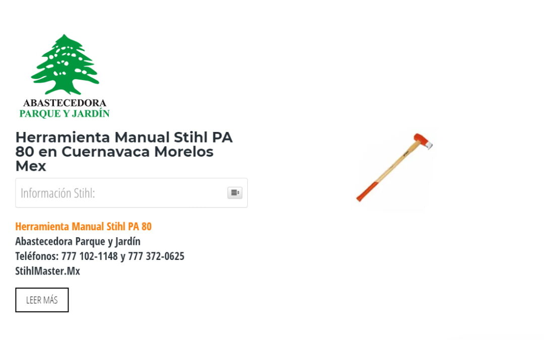Herramienta Manual Stihl PA 80 en Cuernavaca Morelos Mex