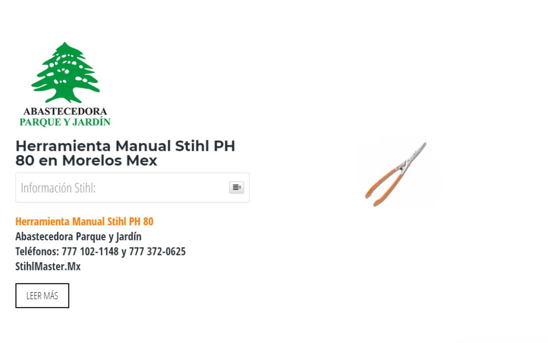 Herramienta Manual Stihl PH 80 en Morelos Mex