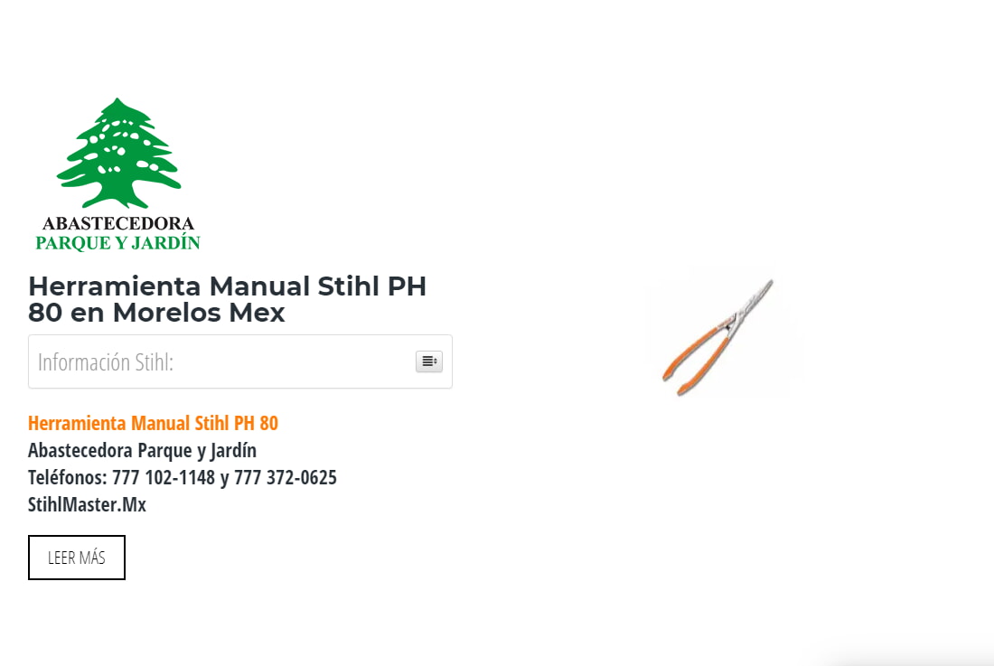 Herramienta Manual Stihl PH 80 en Morelos Mex