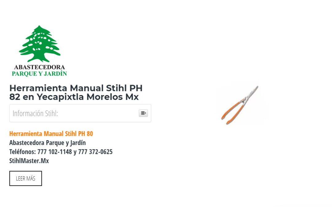 Herramienta Manual Stihl PH 82 en Yecapixtla Morelos Mx
