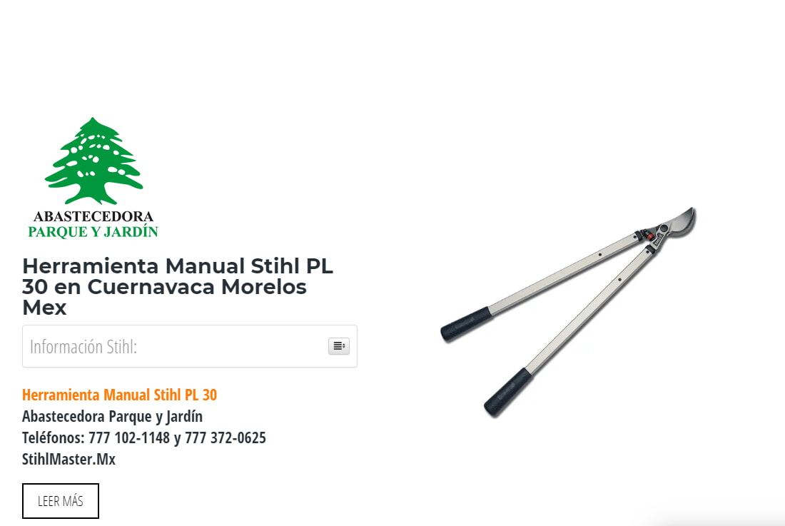 Herramienta Manual Stihl PL 30 en Cuernavaca Morelos Mex