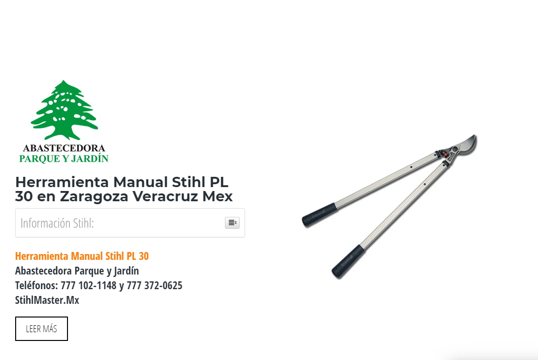 Herramienta Manual Stihl PL 30 en Zaragoza Veracruz Mex