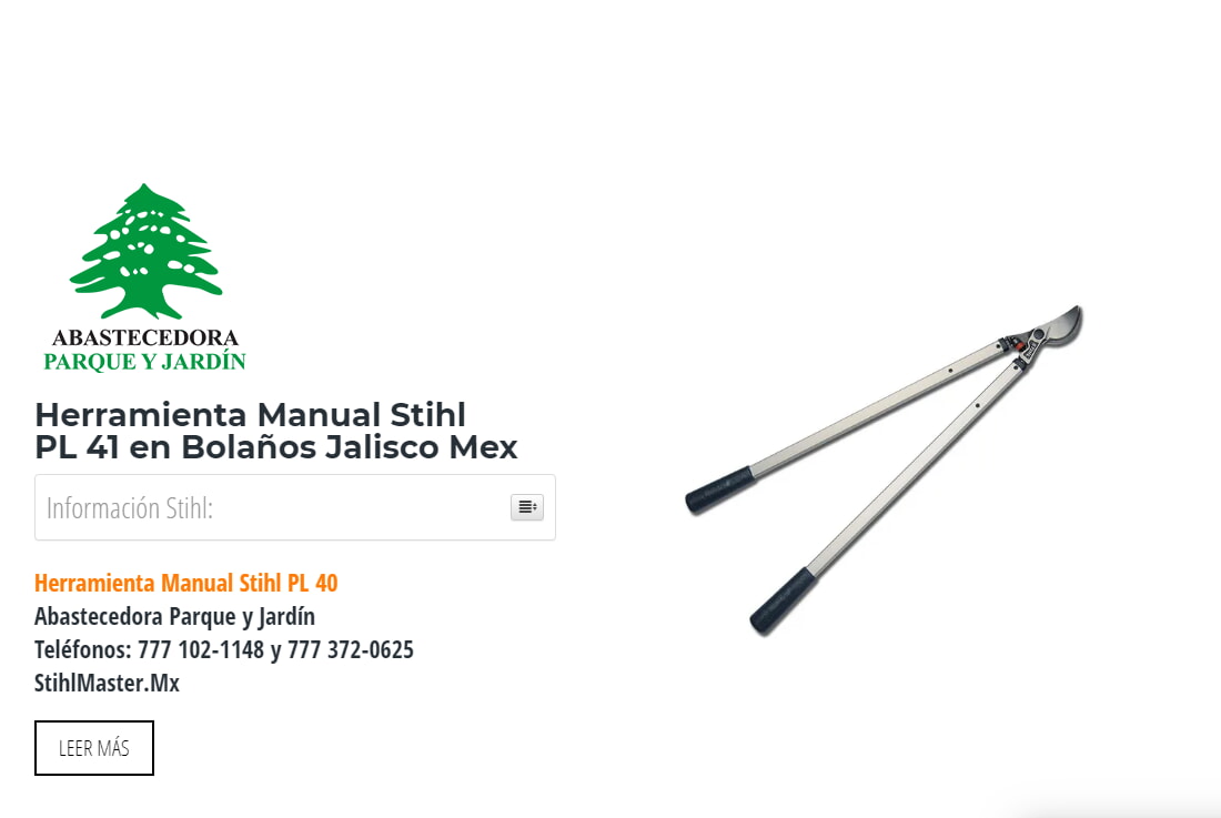 Herramienta Manual Stihl PL 41 en Bolaños Jalisco Mex