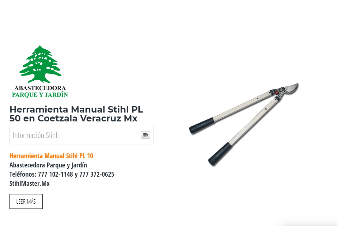 Herramienta Manual Stihl PL 50 en Coetzala Veracruz Mx
