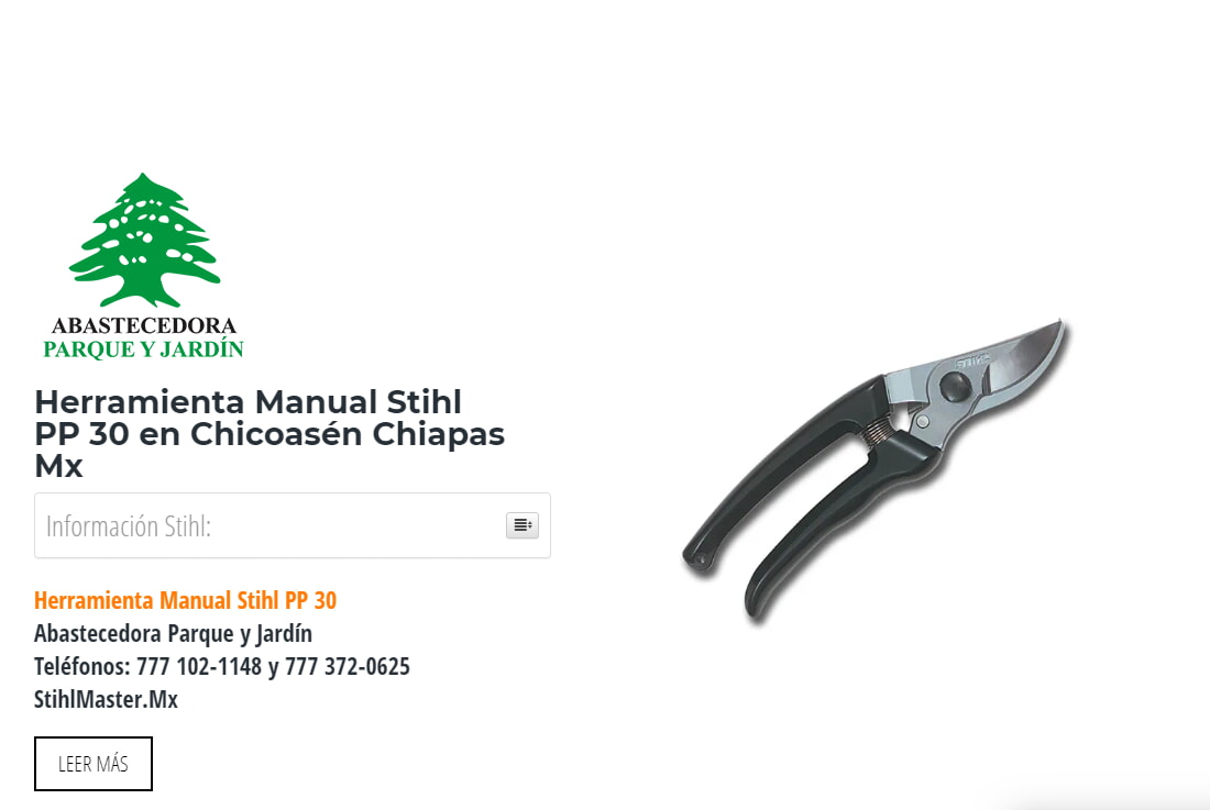 Herramienta Manual Stihl PP 30 en Chicoasén Chiapas Mx