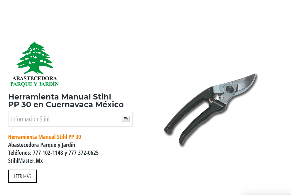 Herramienta Manual Stihl PP 30 en Cuernavaca México