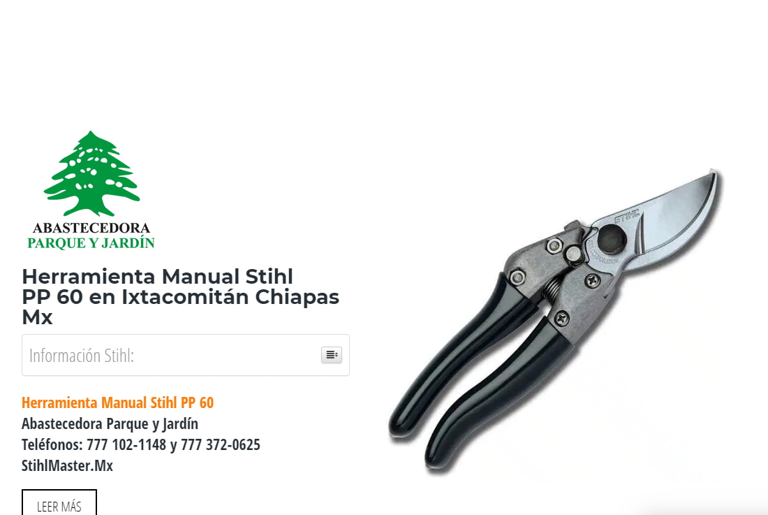 Herramienta Manual Stihl PP 60 en Ixtacomitán Chiapas Mx