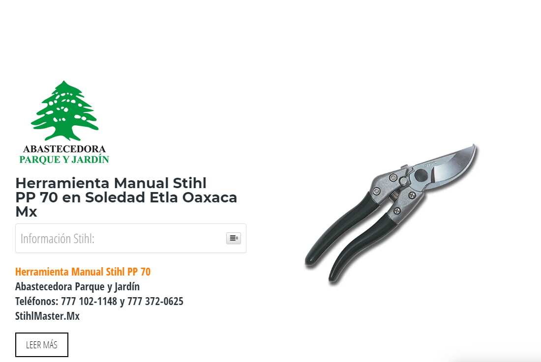 Herramienta Manual Stihl PP 70 en Soledad Etla Oaxaca Mx