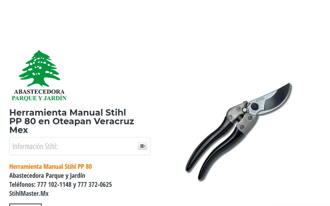 Herramienta Manual Stihl PP 80 en Oteapan Veracruz Mex