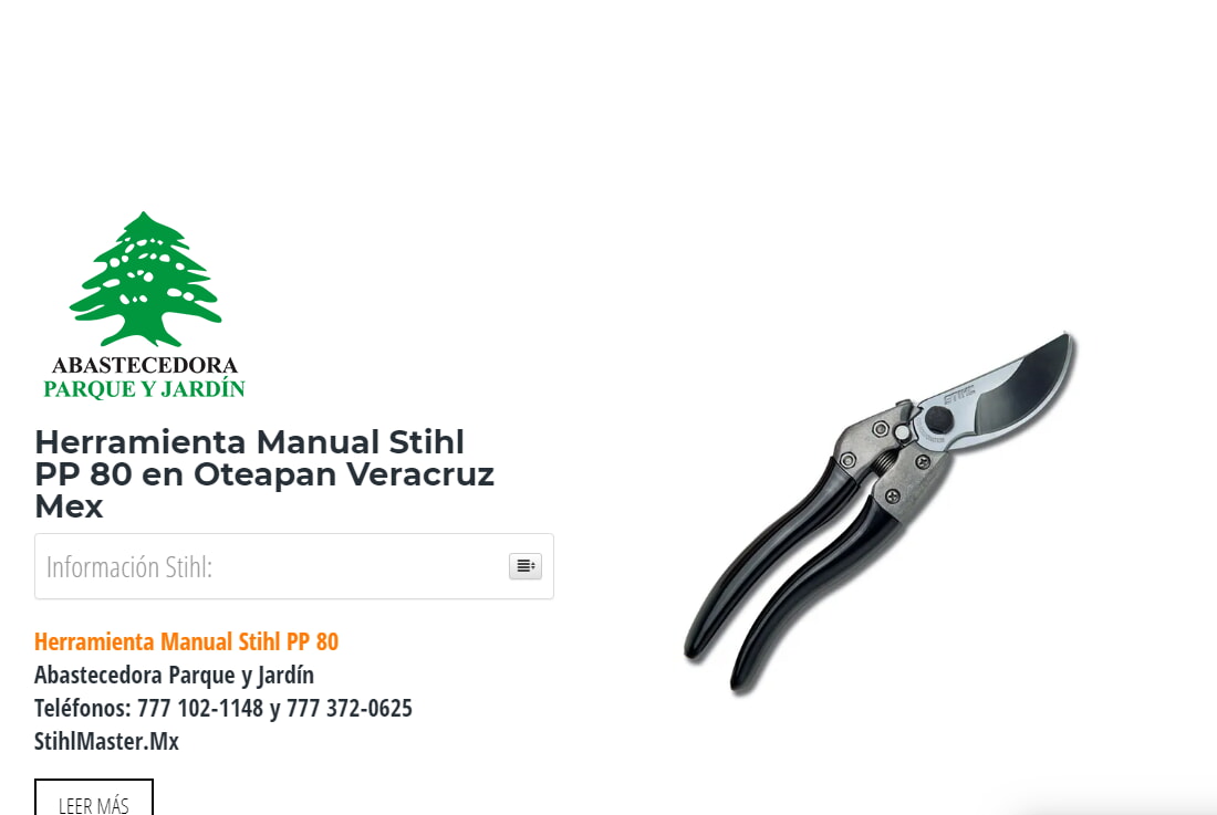 Herramienta Manual Stihl PP 80 en Oteapan Veracruz Mex