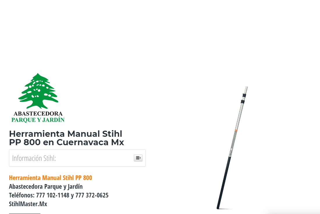 Herramienta Manual Stihl PP 800 en Cuernavaca Mx
